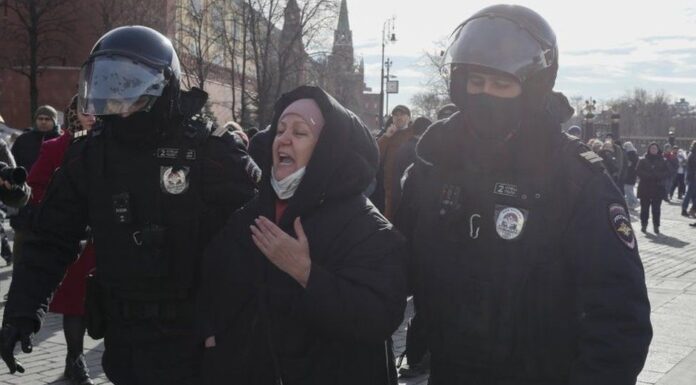 Protests across Russia