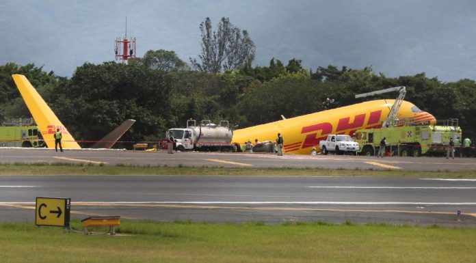 Emergency plane landing in Costa Rica