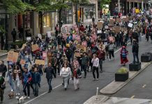 Protests in US over abortion rights