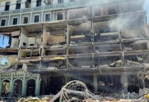Massive explosion in Havana hotel